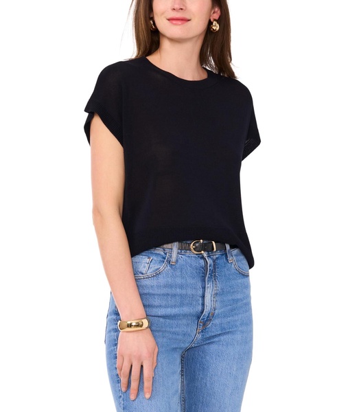 Women's Drop-Shoulder Short-Sleeve Sweater 