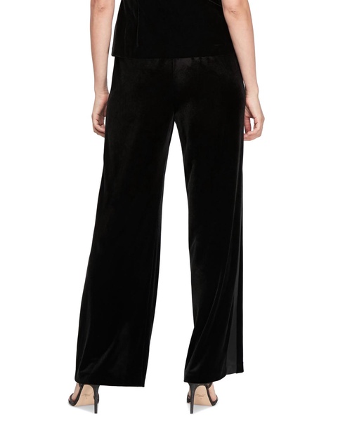 Women's Velvet Straight-Leg Pull-On Pants