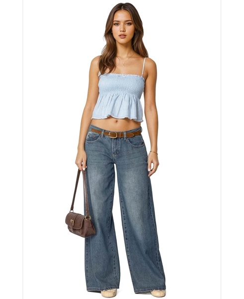 Womens Millie Scrunch Tank Top