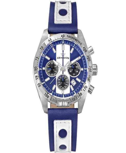 Women's Jordan Chronograph Multifunctional Cobra Blue Leather Strap Watch, 40mm