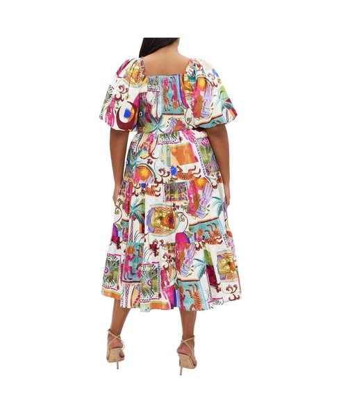 Plus Size Simona Print Dress