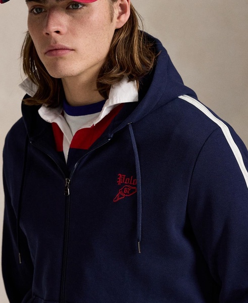 Men's Logo Double-Knit Mesh Hoodie