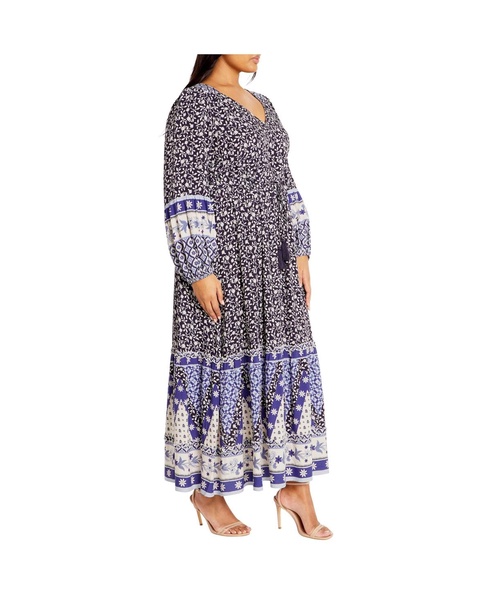 Plus Size Faith Placement Maxi Dress