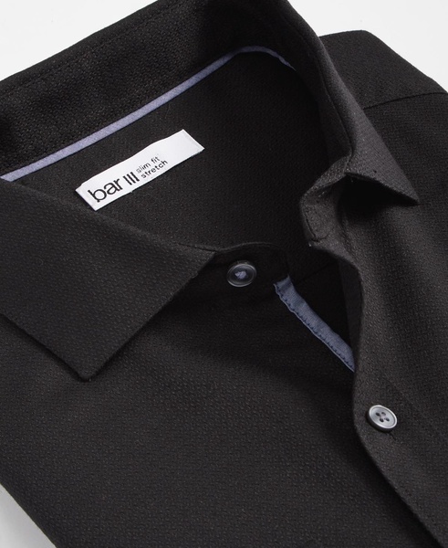 Men's Slim-Fit Diamond Dobby Dress Shirt, Created for Macy's