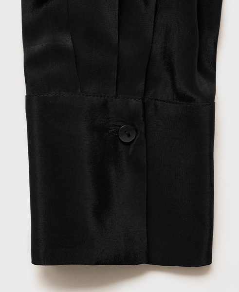 Women's Bow Detail Satin Shirt