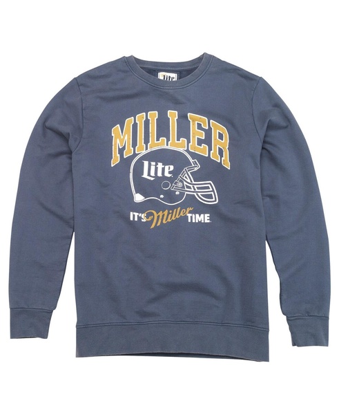 Men's Navy Miller Lite Sunday Fleece Pullover Sweatshirt