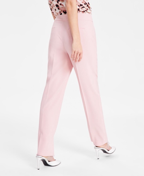Women's Flat-Front Straight-Leg Suit Pants, Exclusively at Macy's