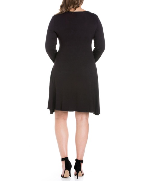 Plus Size Flared Dress
