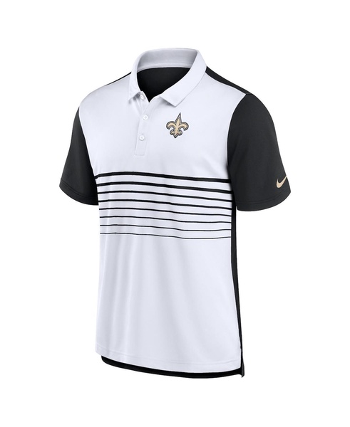 Men's Black/White New Orleans Saints Fashion Performance Polo