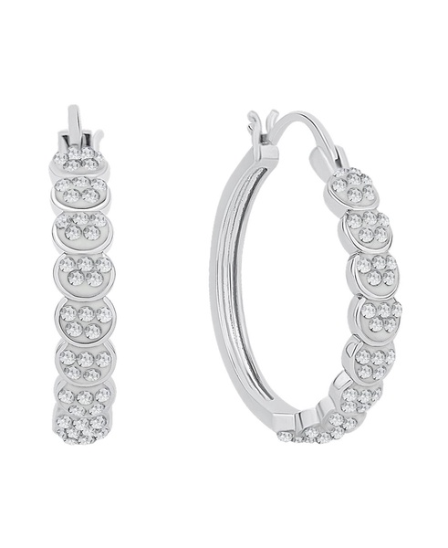 Crystal Circle Hoop Earring