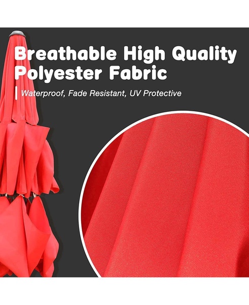 Portable Outdoor Market Patio Umbrella Tilt Feature with Easy Adjustment