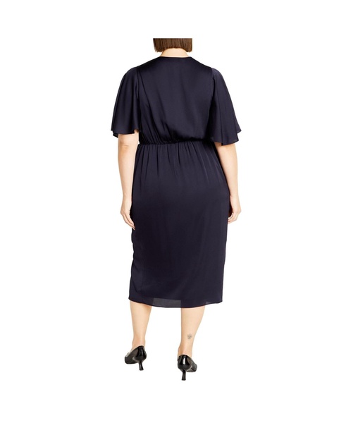 Plus Size Soft Ruffle Dress
