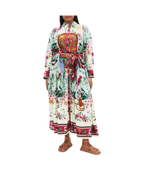 Plus Size Ezra Print Maxi Dress