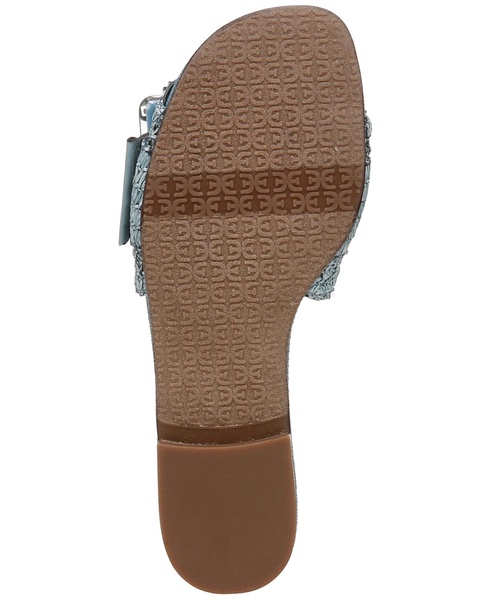 Women's Bambi Raffia Buckle Slide Sandals