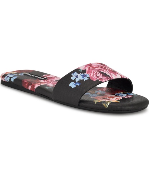Women's Lolipop Single Band Flat Slide Sandals