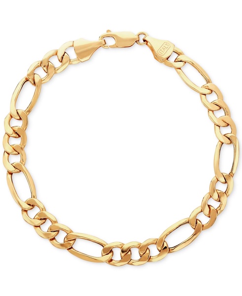 Men's Figaro Link Bracelet in 10k Gold