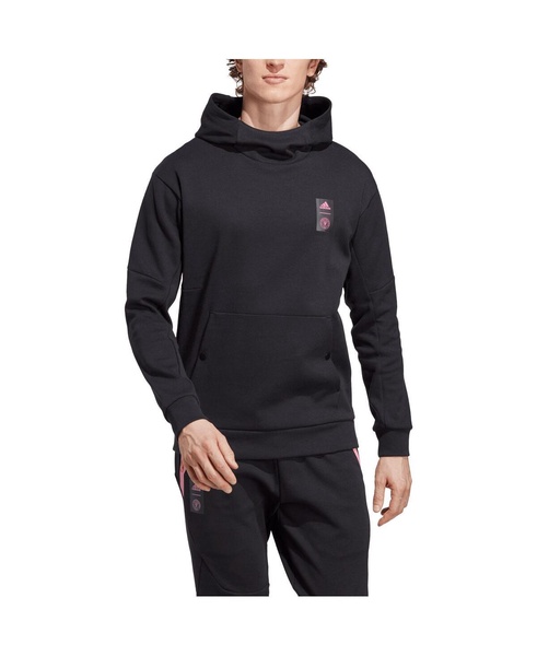 Men's Black Inter Miami CF 2023 Player Travel Pullover Hoodie