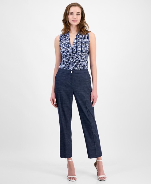 Women's Mid-Rise Straight-Leg Ankle Pants