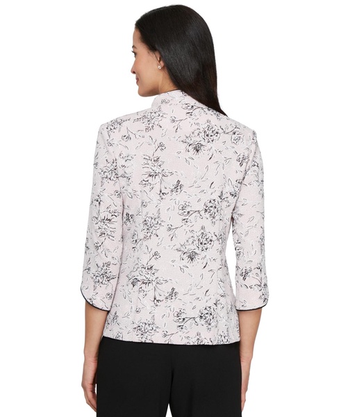 Women's Floral Jacquard Jacket & Shell Set