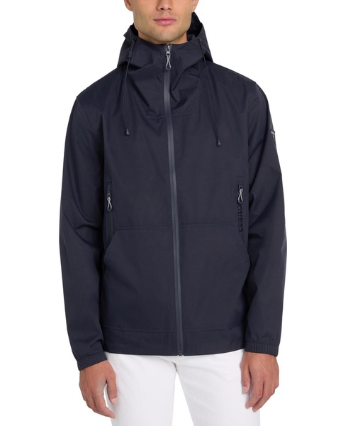 Men's Water Resistant Tech Stretch Hooded Windbreaker
