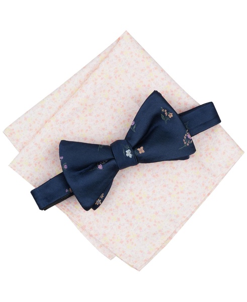 Men's Brackley Floral Bow Tie & Pocket Square Set, Exclusively at Macy's