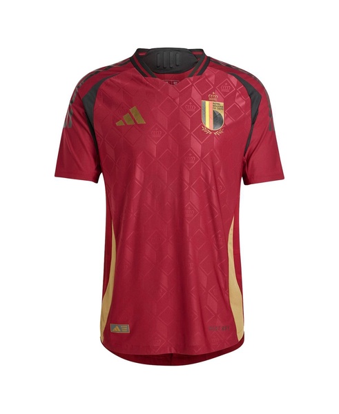 Men's Burgundy Belgium National Team 2024 Home Authentic Jersey