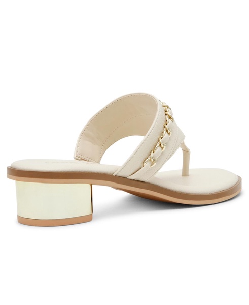 Women's Taylor Block Heel Thong Chain Dress Sandals