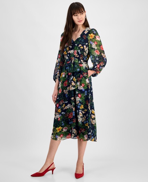 Women's Floral-Print Maxi Dress