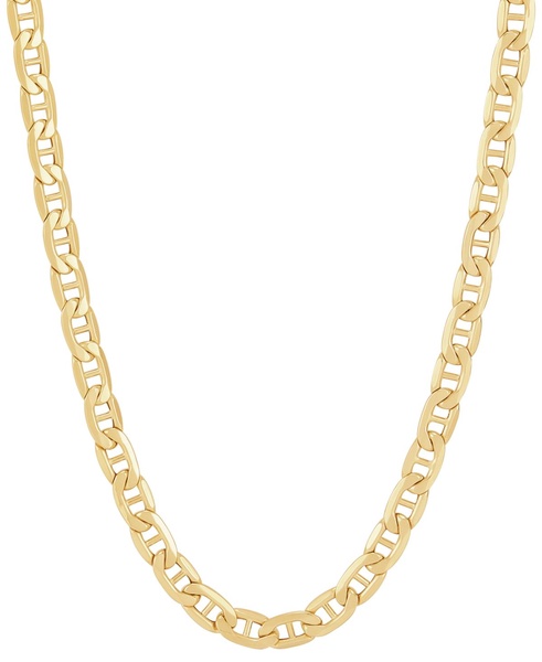 Polished Mariner Link 22" Chain Necklace (5.5mm) in 10k Gold