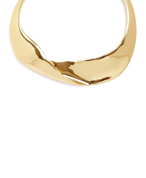 Gold Sculpted Statement Collar Necklace