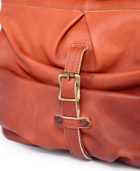 Sweet Lotus Leather Bucket Bag