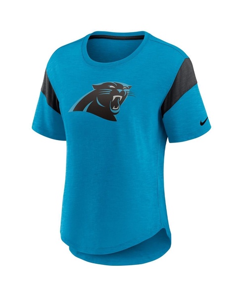 Women's Blue Carolina Panthers Primary Logo Fashion Top