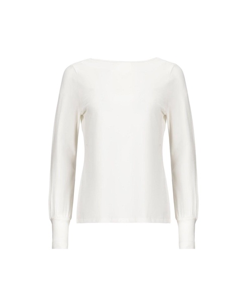 Women's Organic Bellow Sleeve Knit Top with Button Cuffs