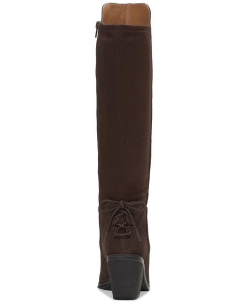 Women's Mekinna Lace-Up Stacked-Heel Dress Boots