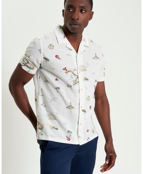 Men's Brighton To Amalfi Print Short Sleeve Shirt