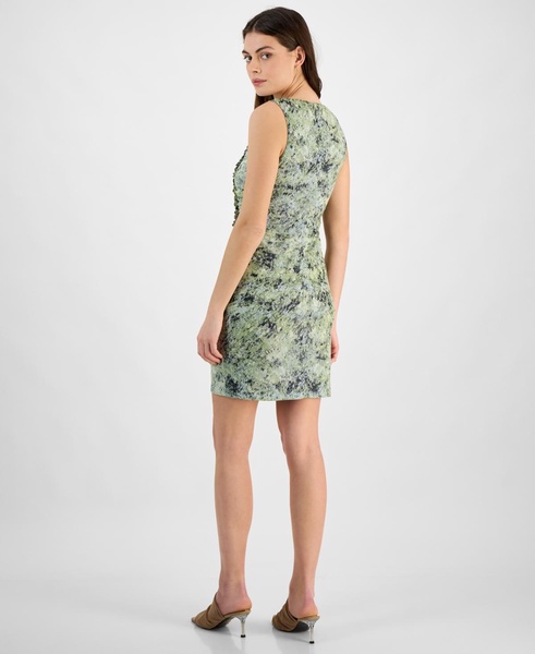 Women's Printed Ruched Sheath Dress, Exclusively at Macy's
