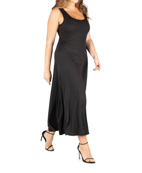 Plus Size Simple A-line Tank Maxi Dress