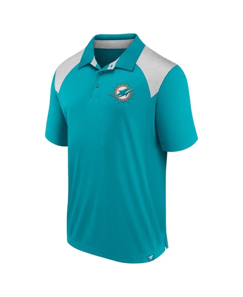 Men's Aqua Miami Dolphins Primary Polo