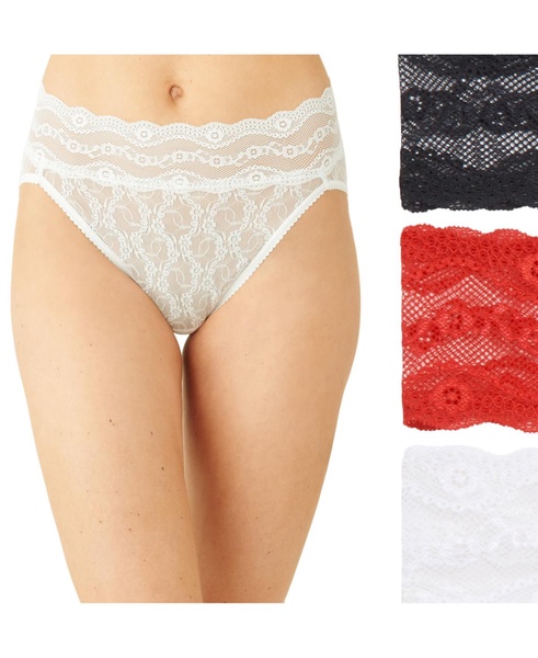 Women's 3-Pk. Lace Kiss High-Leg Underwear 970882 