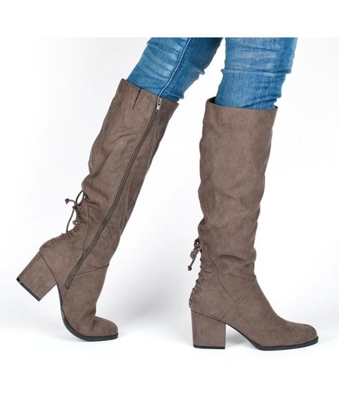 Women's Leeda Lace Up Detail Knee High Boots