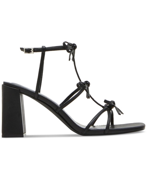Lovely Bow Strappy Block-Heel Dress Sandals