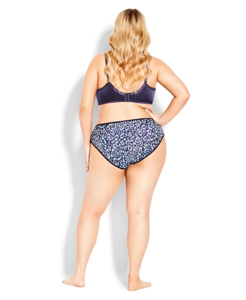 Plus Size Microfiber Hi Cut Brief