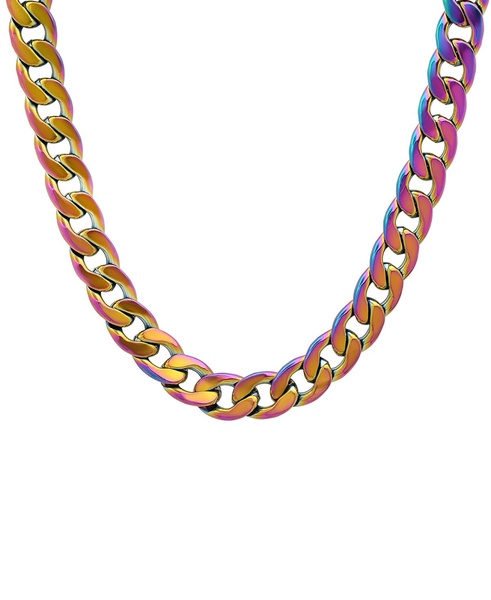 Men's Ion Plating Stainless Steel Cuban Link Necklace