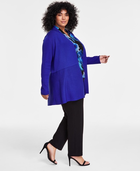 Plus Size Monterey Open-Front Cardigan