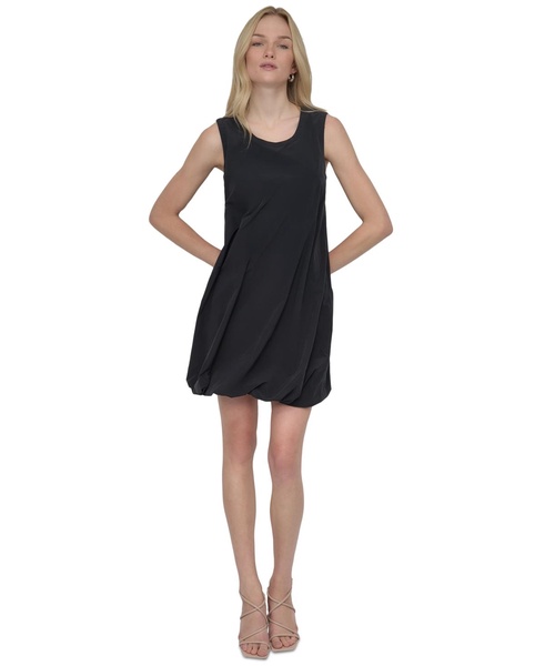 Women's Scoop-Neck Sleeveless Bubble-Hem Dress