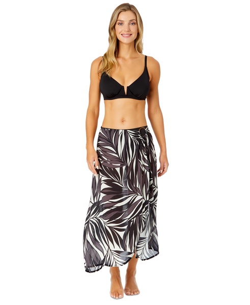 Women's Printed O-Ring Sarong Cover-Up