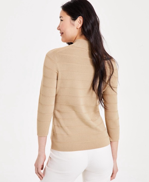Women's Mock Neck 3/4-Sleeve Sweater