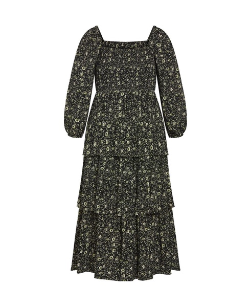 Plus Size Dahlia Tiered Maxi Dress