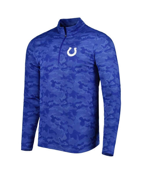 Men's Royal Indianapolis Colts Brigade Quarter-Zip Sweatshirt