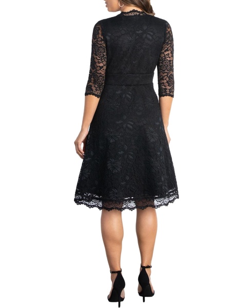 Women's Mademoiselle Lace Cocktail Dress with Sleeves